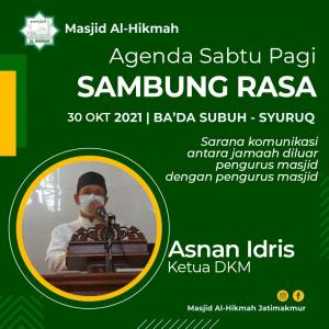 Sambung Rasa Kegiatan Masjid AL Hikmah KOTA BEKASI