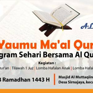 Al Yaumu Ma'al Qur'an Kegiatan Masjid Al Muttaqiin KAB. BEKASI