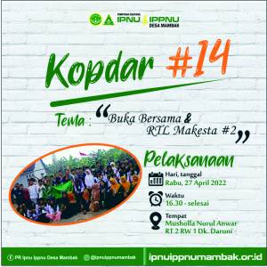 Buka Bersama IPNU IPPNU Desa Mambak Kegiatan Musholla Nurul Anwar KAB. JEPARA