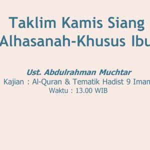 Taklim Ibu-Ibu Kegiatan Masjid Ashshulaha KOTA BEKASI