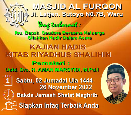 Pengajian Mingguan Kegiatan Masjid Al Furqon KAB. SIDOARJO