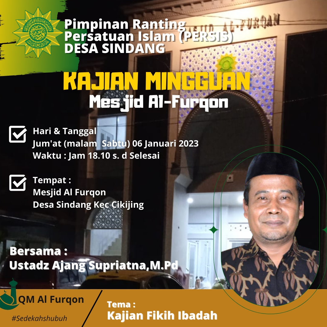 Pengajian Malam Sabtu Minggu ke 1 Kegiatan Masjid Al - Furqan KAB. MAJALENGKA