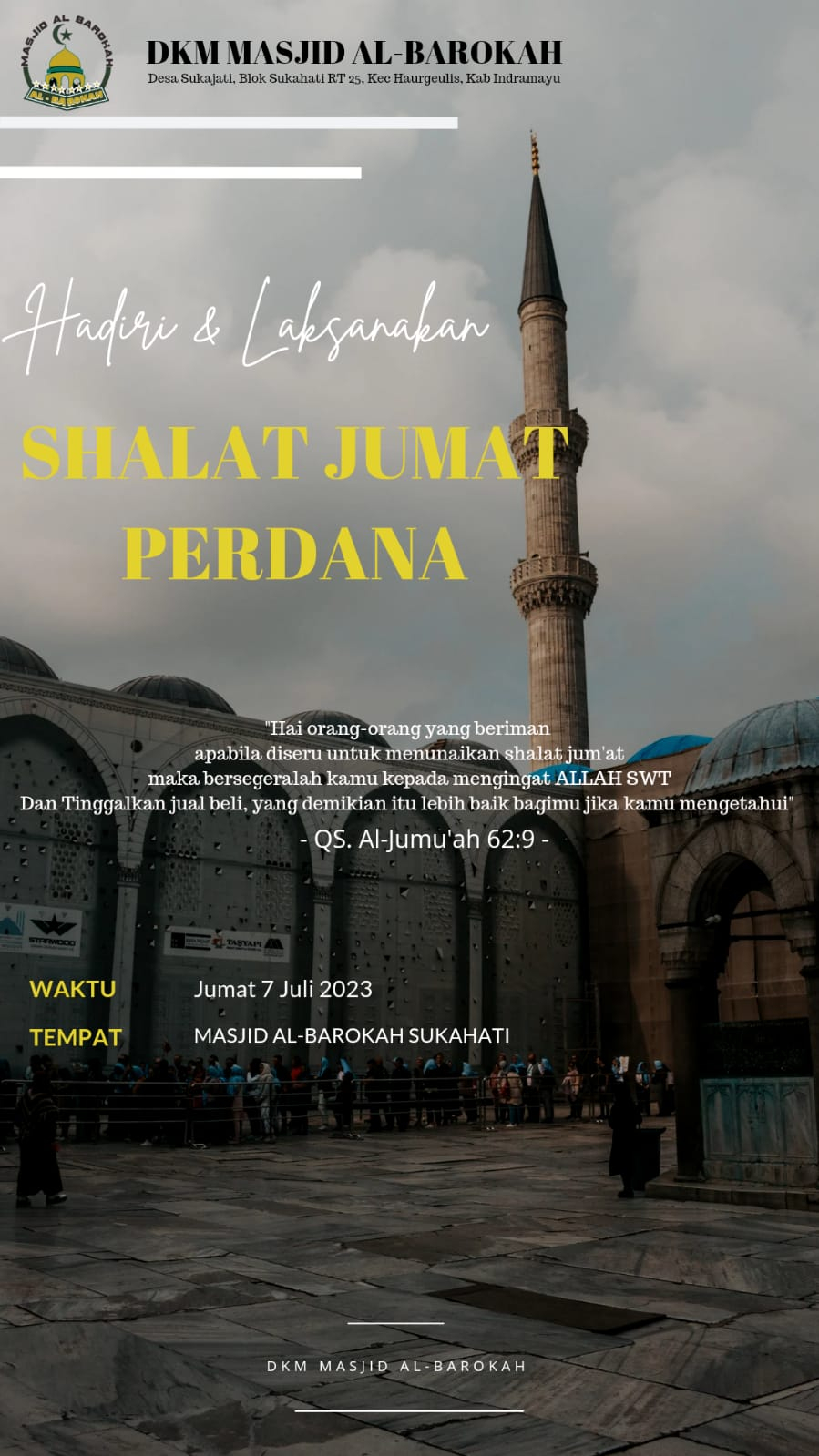 Sholat Jum'at Perdana