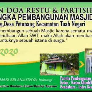 Titik Nol  Pembangunan Masjid Baru As salam Kegiatan Masjid AS SALAM KAB. MUSI RAWAS
