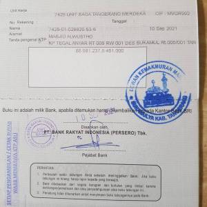 Rekening BRI Masjid Alwustho Kegiatan ALWUSTHO KAB. TANGERANG