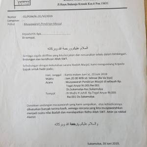 Undangan Penggiat Kegiatan ALWUSTHO KAB. TANGERANG