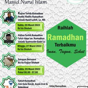Tarhib Ramadhan Kegiatan Nurul Islam PTB Duren Sawit KOTA ADM. JAKARTA TIMUR