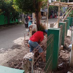 Kerja bakti di. Masjid