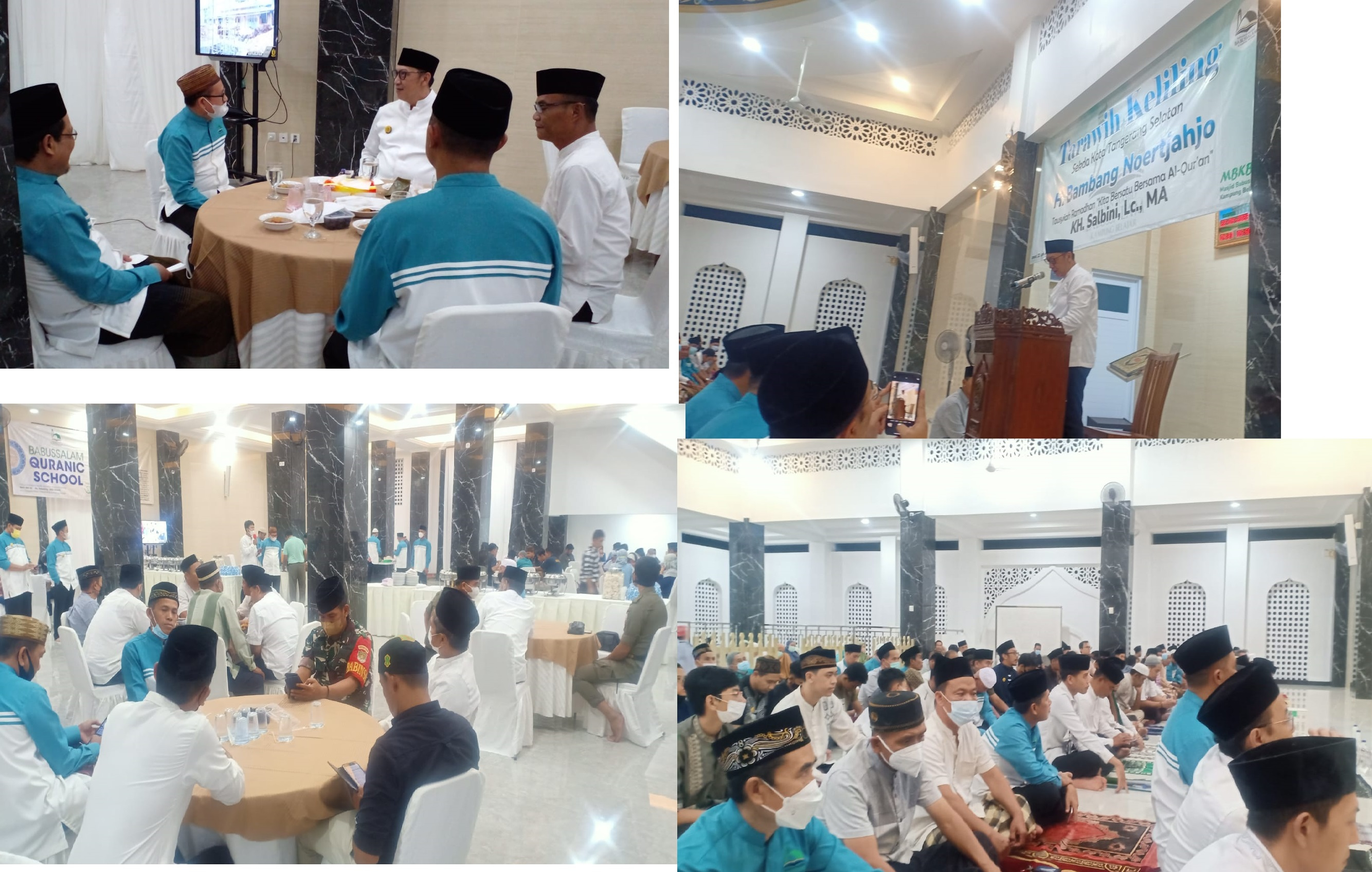 Buka Bersama dan Tarawih Keliling Rombongan Sekda TangSel di Masjid Babussalam Kampung Belajar 