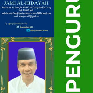 M ROYADI pengurus masjid di Masjid Jami Al-hidayah Candu