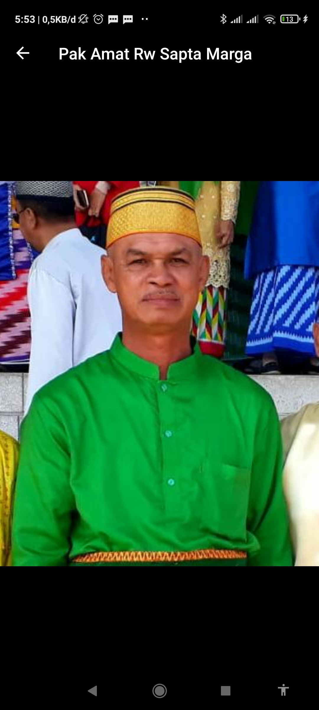 Ustadz di Masjid Nurul Zahanir